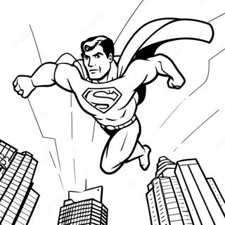 Pagina Para Colorir Do Superman Voando Em Acao 60717-50359