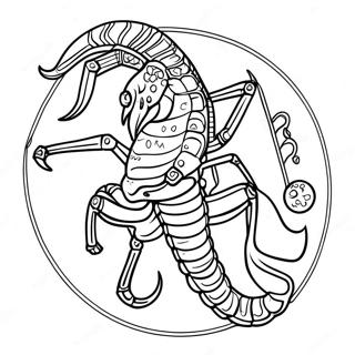 Pagina Para Colorir Signo Do Zodiaco Escorpiao 60816-50439