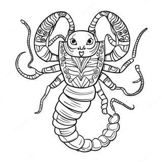 Pagina Para Colorir Signo Do Zodiaco Escorpiao 60816-50440