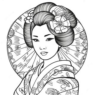 Pagina Para Colorir Da Geisha 60846-50466