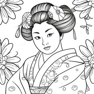 Pagina Para Colorir Da Geisha 60846-50467