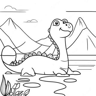 Pagina Para Colorir Do Monstro Do Lago Ness 61006-50606