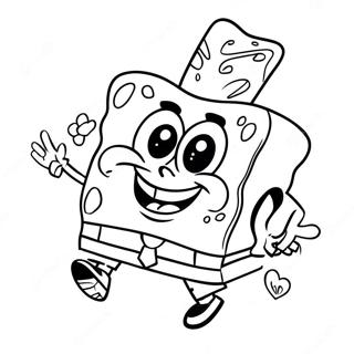 Pagina Para Colorir Dia Dos Namorados Do Spongebob 61086-50654