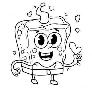 Pagina Para Colorir Dia Dos Namorados Do Spongebob 61086-50655