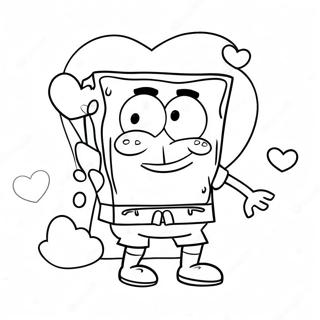 Pagina Para Colorir Dia Dos Namorados Do Spongebob 61086-50656