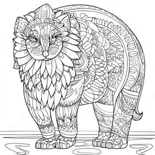 Pagina Para Colorir Animal Intricado 61096-50664