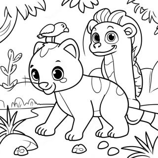 Pagina Para Colorir Animais Da Selva Detalhados 61097-50666