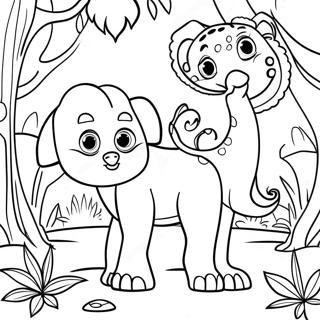 Pagina Para Colorir Animais Da Selva Detalhados 61097-50667