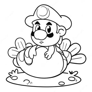 Pagina Para Colorir De Agradecimento Feliz Do Mario 61136-50691