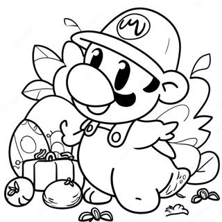 Pagina Para Colorir De Agradecimento Feliz Do Mario 61136-50692