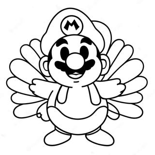 Pagina Para Colorir Do Mario Em Um Fantasia Festiva De Peru 61137-50697