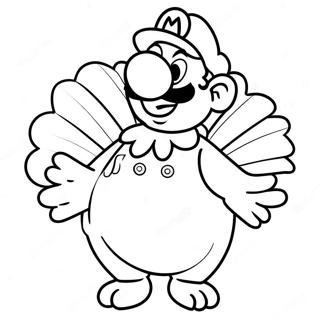 Pagina Para Colorir Do Mario Em Um Fantasia Festiva De Peru 61137-50699