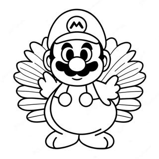 Pagina Para Colorir Do Mario Em Um Fantasia Festiva De Peru 61137-50700