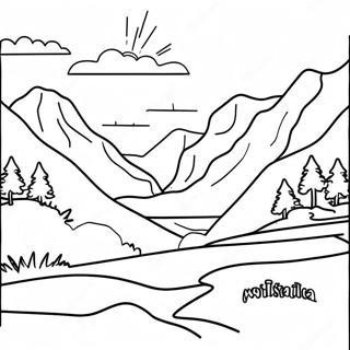 Pagina Para Colorir Das Belas Montanhas Da Virginia Ocidental 61157-50712