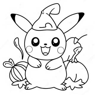 Pikachu Vestido De Abobora Pagina Para Colorir 6115-4886