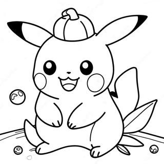 Pikachu Vestido De Abobora Pagina Para Colorir 6115-4887