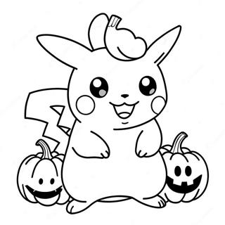 Pikachu Vestido De Abobora Pagina Para Colorir 6115-4888