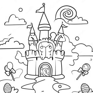 Pagina Para Colorir Castelo Colorido De Candyland 61207-50755