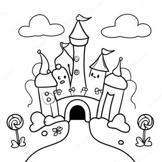 Pagina Para Colorir Castelo Colorido De Candyland 61207-50756