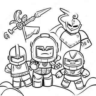 Pagina Para Colorir Nexo Knights Heroicos Em Batalha 61227-50773