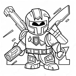 Pagina Para Colorir Nexo Knights Heroicos Em Batalha 61227-50774