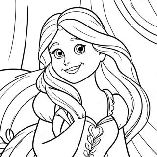 Pagina Para Colorir Encantadora Rapunzel 61327-50856