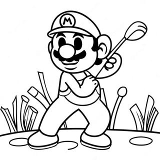 Pagina Para Colorir Do Mario Golf 61436-50935