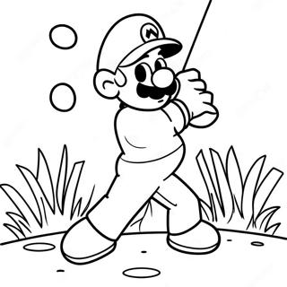 Pagina Para Colorir Do Mario Golf 61436-50936