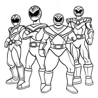 Power Rangers Beast Morphers Páginas Para Colorir