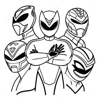 Pagina Para Colorir Dos Power Rangers Beast Morphers 61456-50947