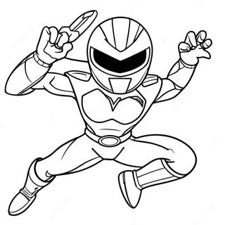 Pagina Para Colorir Do Ranger Vermelho Dos Beast Morphers Em Acao 61457-50955