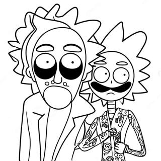 Rick E Morty Stoner Páginas Para Colorir