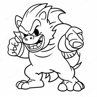 Pagina Para Colorir Do Werehog Irritado Em Acao 61477-50967