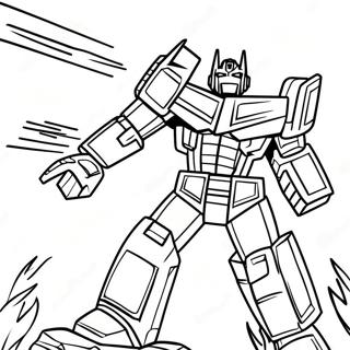 Optimus Prime Em Batalha Pagina Para Colorir 61507-51001