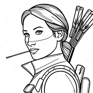 Katniss Everdeen Pagina Para Colorir 61636-51103