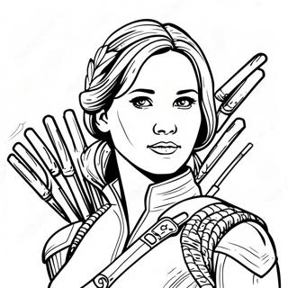 Katniss Everdeen Pagina Para Colorir 61636-51104