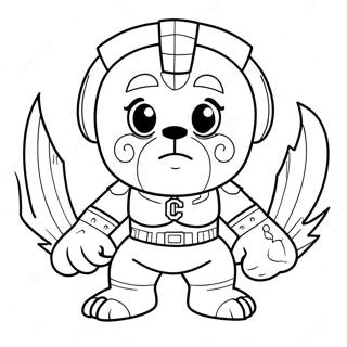 Pagina Para Colorir Do Mascote Dos Cleveland Guardians 61647-51099