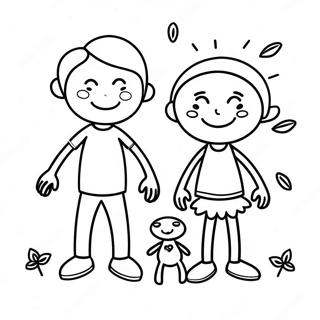 Pagina Para Colorir Da Familia De Figuras De Palito 61686-51126