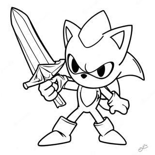 Pagina Para Colorir Do Excalibur Sonic 61716-51156