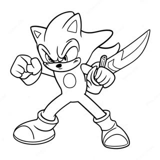 Pagina Para Colorir Do Excalibur Sonic Em Acao 61717-51157