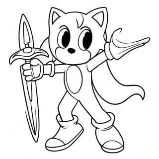 Pagina Para Colorir Do Excalibur Sonic Em Acao 61717-51158