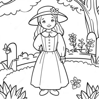 Pagina Para Colorir Anne Shirley Em Seu Jardim 61937-51334