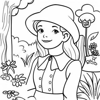 Pagina Para Colorir Anne Shirley Em Seu Jardim 61937-51335