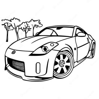 Pagina Para Colorir Carro Esportivo Nissan 350z 61946-51342