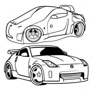 Pagina Para Colorir Carro Esportivo Nissan 350z 61946-51343