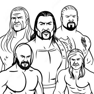 Pagina Para Colorir Wwe Superstars Em Acao Jumbo 6195-4950