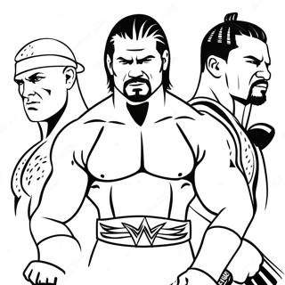 Pagina Para Colorir Wwe Superstars Em Acao Jumbo 6195-4951