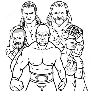 Pagina Para Colorir Wwe Superstars Em Acao Jumbo 6195-4952