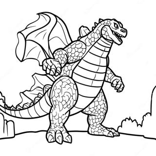 Godzilla Páginas Para Colorir