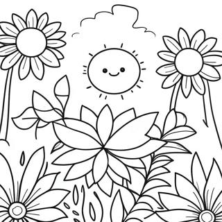 Pagina Para Colorir Do Jardim De Flores Exoticas 62107-51462